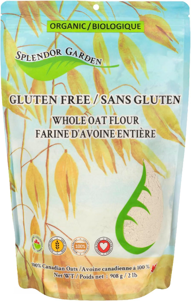 Splendor Garden Organic Gluten Free Whole Oat Flour - 908 g
