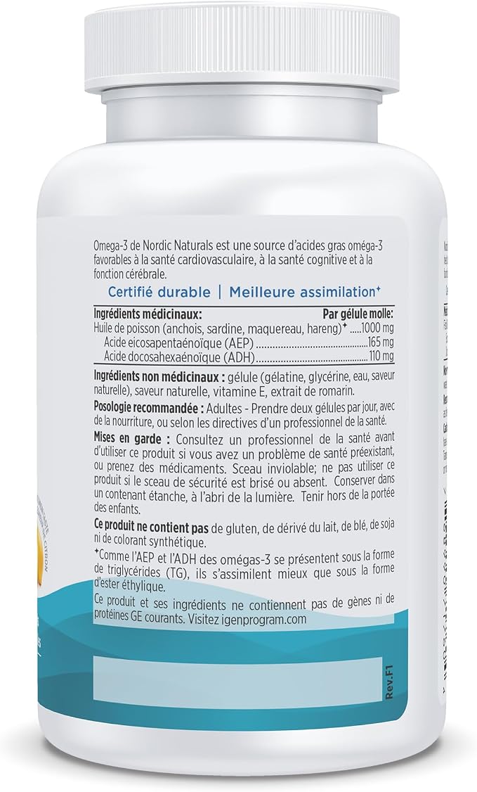 Nordic Naturals Omega 3 Lemon 60 gels