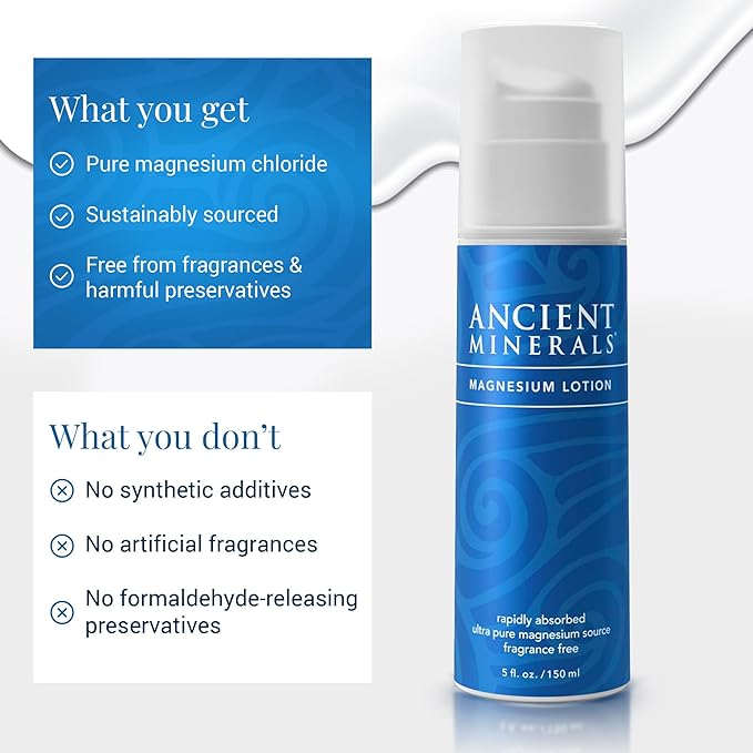 Ancient Minerals Magnesium Chloride Lotion – 150 mL