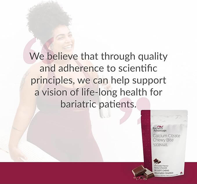 Bariatric Advantage - Calcium Citrate Chewy Bite 500mg - Chocolate Flavored - 90 Soft Chews