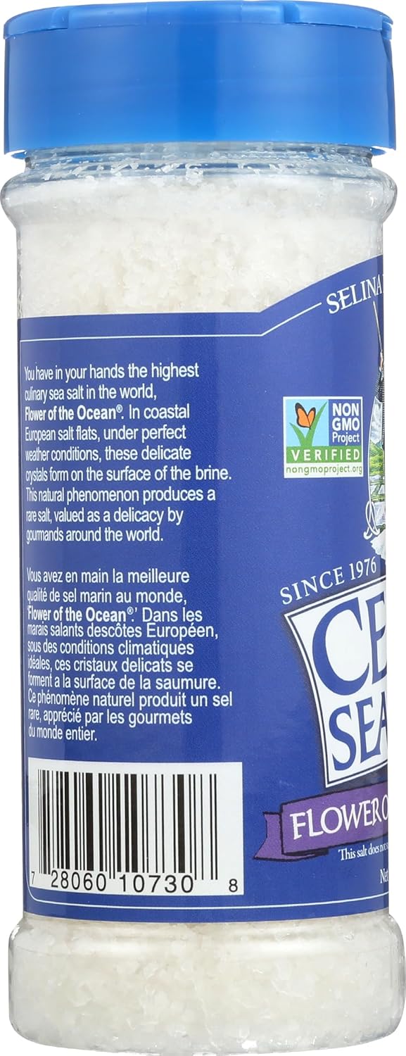 Celtic Sea Salt Shaker Bottle Flower of the ocean 227g *Limit of 1 Per Order*