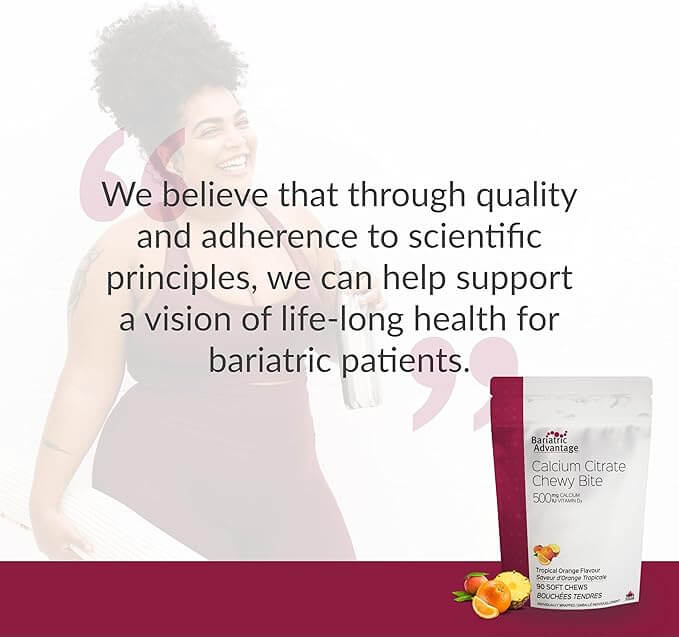 Bariatric Advantage - Calcium Citrate Chewy Bite 500mg - Orange Flavor - 90 Soft Chews