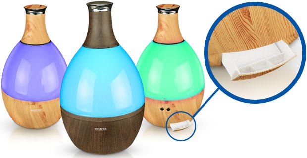Nature's Mist Nature's Mist Mystifier Humidifier And Night Lamp With Aromatherapy Maple
