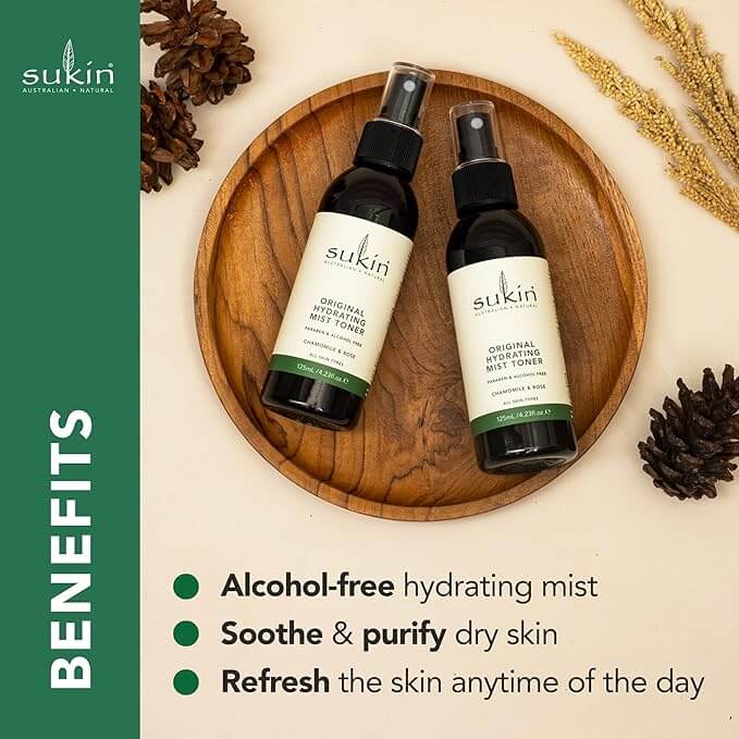 Sukin Hydrating Mist Toner Signature- For All Skin Types - 125 mL