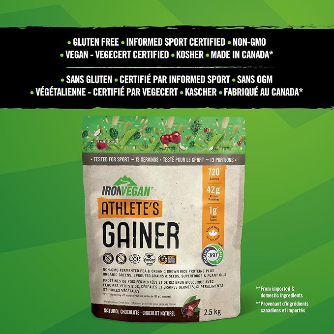 Iron Vegan Athlete's Gainer 2.5 Kg