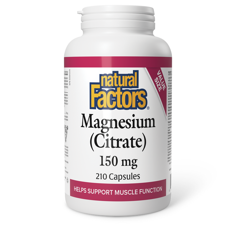 Natural Factors Magnesium Citrate 150mg 210 Caps