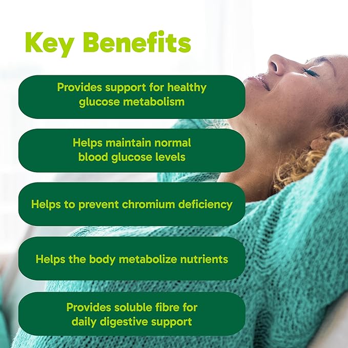 Organika Belli Bliss Fibre + Chromium | Glucose balancing daily blend 30 Lemonade Flavored 6 Gram Sachets