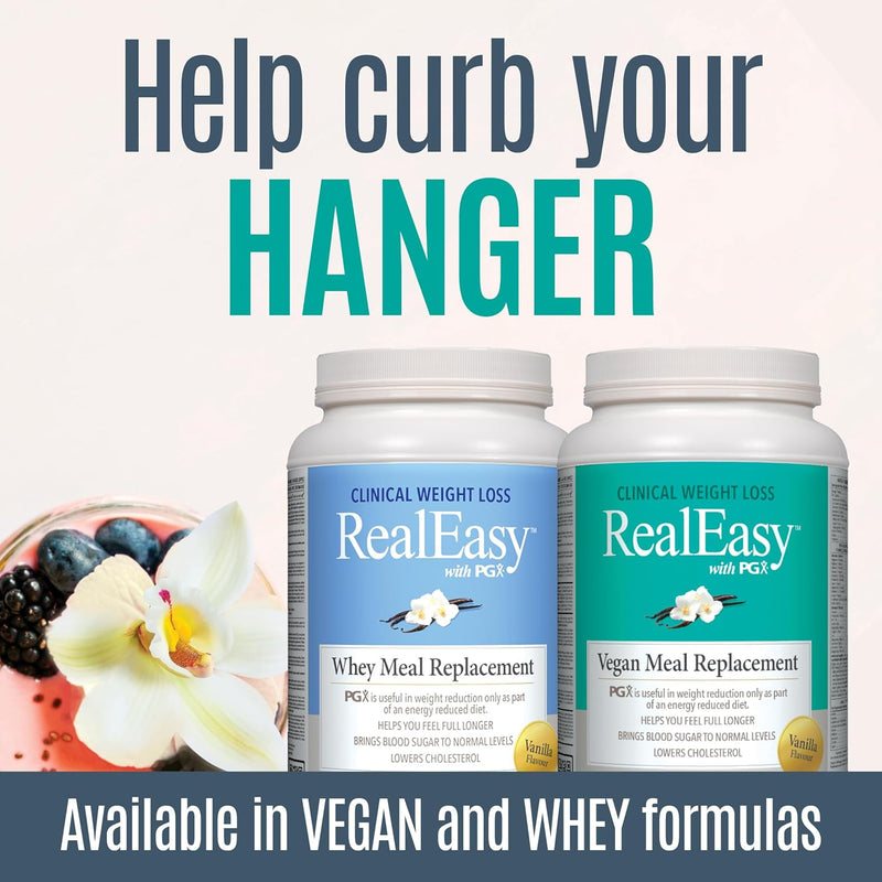 Natural Factors Real Easy With PGX Vegan Meal Replacement Chocolate 855g