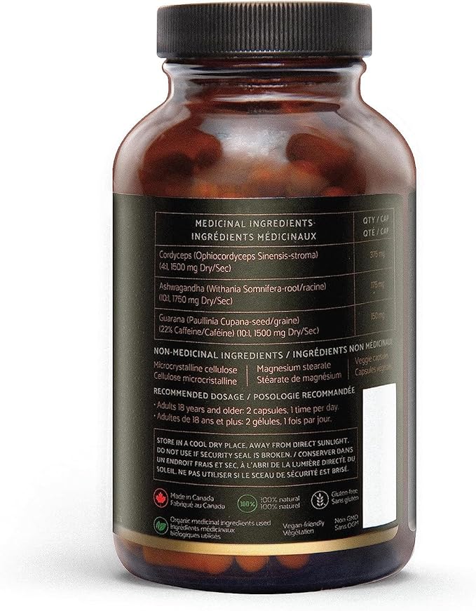 The Sporing Company Mycoveda™ Energy 60 Capsules