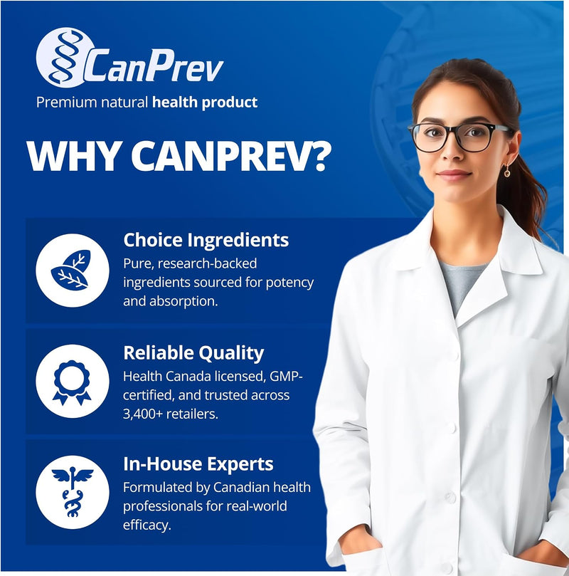 Free Gift: Canprev Magnesium Bis-Glycinate 200 Gentle 60 Veg Capsules