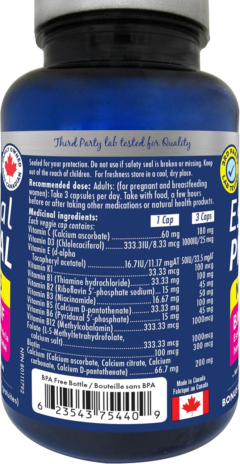 Naka Essential Prenatal Methylated Bio Active Multi Bonus Size (75+15) 90 Veggie Caps