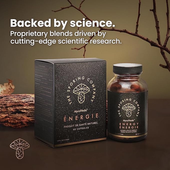 The Sporing Company Mycoveda™ Energy 60 Capsules