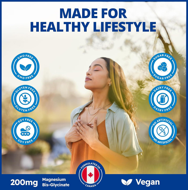 Free Gift: Canprev Magnesium Bis-Glycinate 200 Gentle 60 Veg Capsules