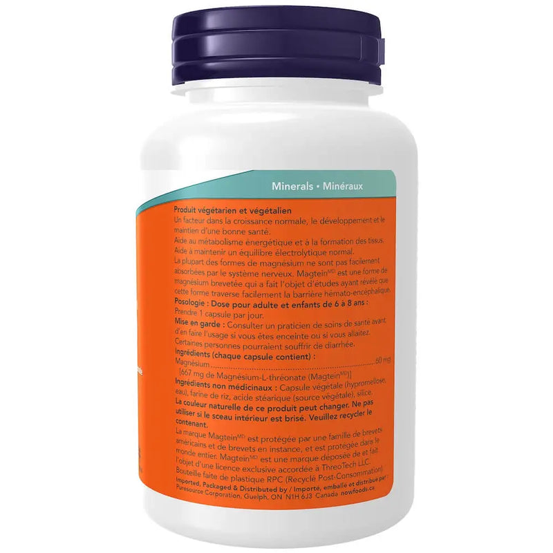 Magtein® Magnesium L-Threonate 90 Veg Capsules