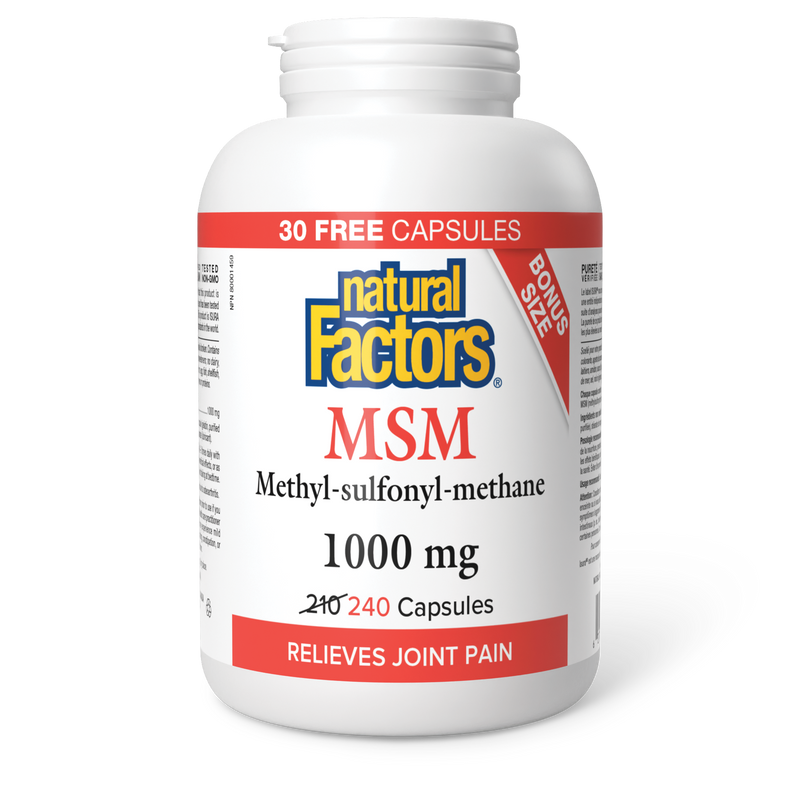 Natural Factors MSM 1000mg 240 Caps