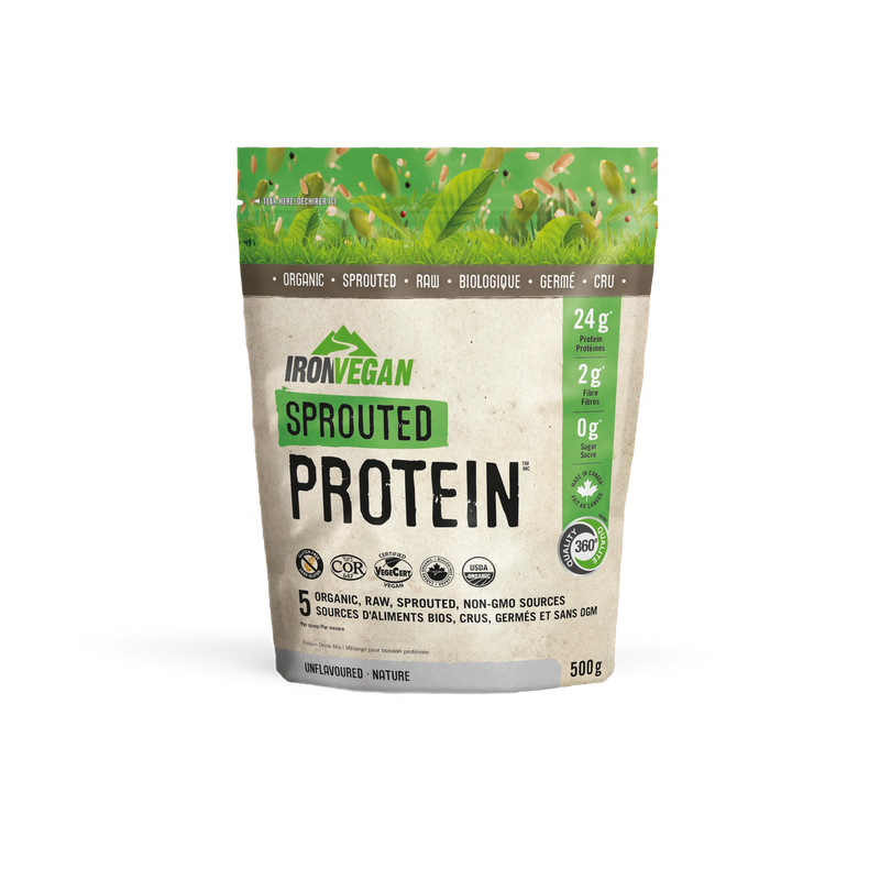 Iron Vegan Sprouted Protein Unflavoured 500g