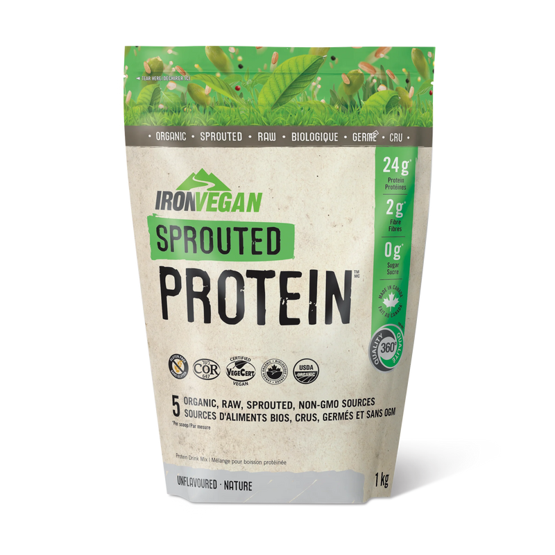 Iron Vegan Sprouted Protein Unflavoured 1kg Powder