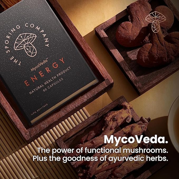 The Sporing Company Mycoveda™ Energy 60 Capsules