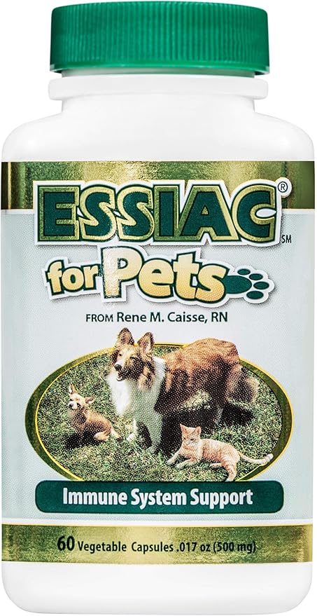 Essiac for Pets Immune System Support - 60 Vegetable Capsules