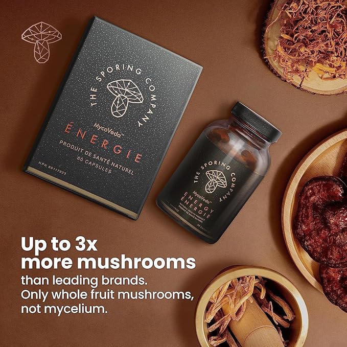 The Sporing Company Mycoveda™ Energy 60 Capsules