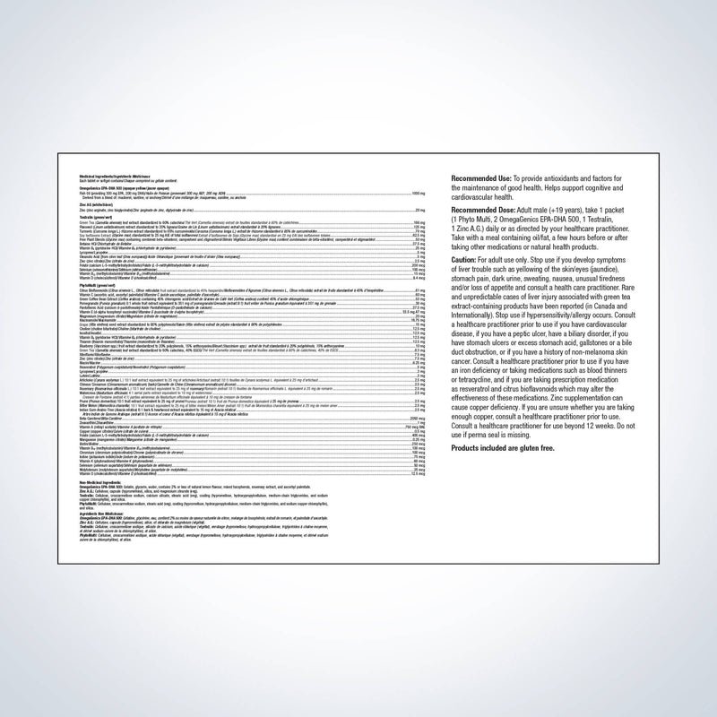 Metagenics Wellness Essentials Men's Vitality 30 Packets