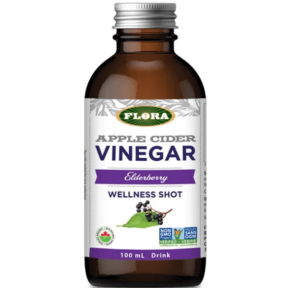 Flora Apple Cider Vinegar Elderberry 100ml Supplements at Village Vitamin Store
