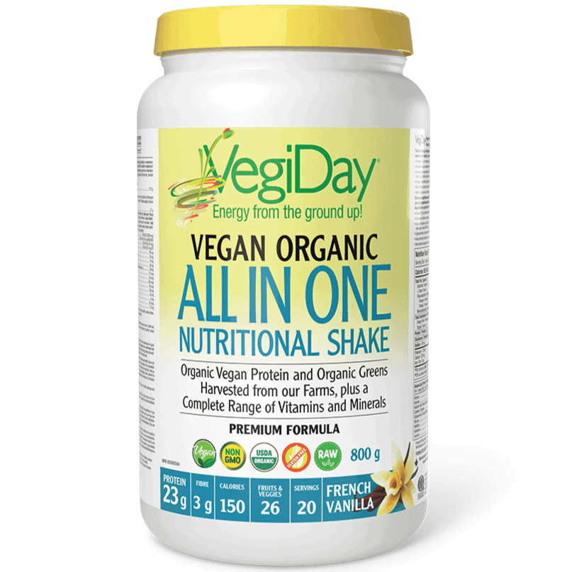 VegiDay All In One Nutritional Shake French Vanilla 800g Supplements - Protein at Village Vitamin Store