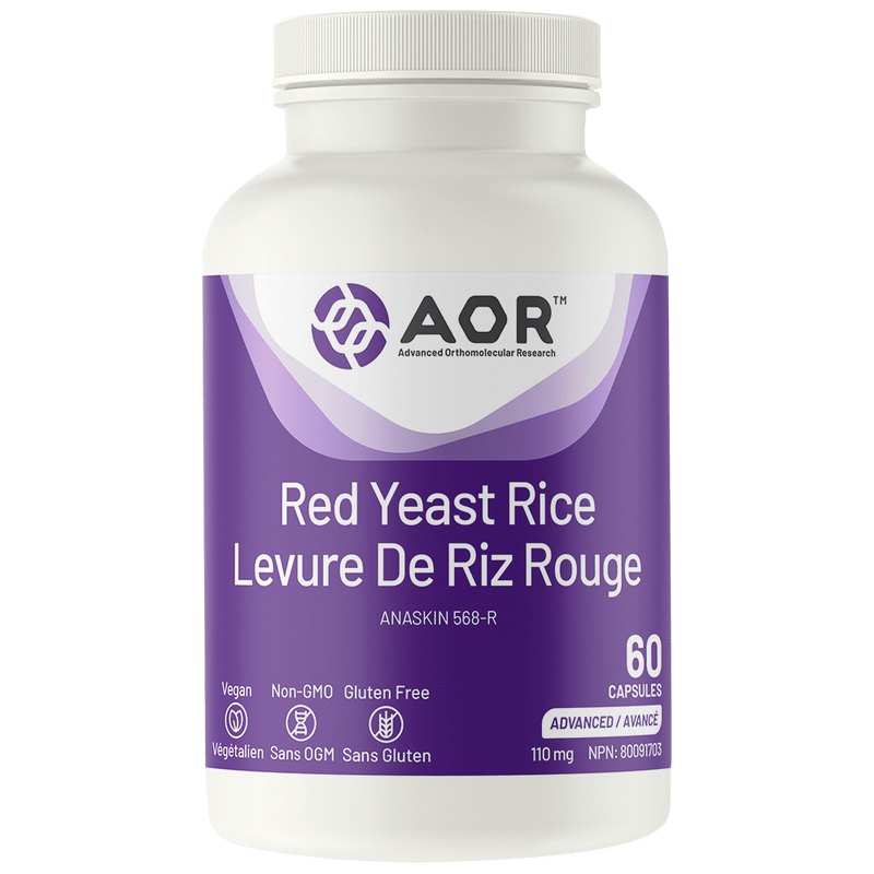 AOR Red Yeast Rice 110mg 60 Capsules Supplements at Village Vitamin Store