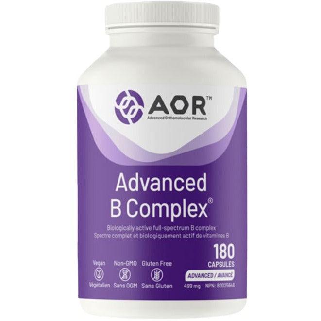 AOR Advanced B Complex 499mg 90/180 Capsules – Village Vitamin Store