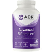 AOR Advanced B Complex 499mg 90/180 Capsules Vitamins - Vitamin B at Village Vitamin Store