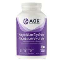 AOR Magnesium Glycinate 90mg 180 Capsules Minerals - Magnesium at Village Vitamin Store