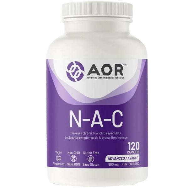 AOR N-A-C 500mg 120 Capsules Supplements at Village Vitamin Store