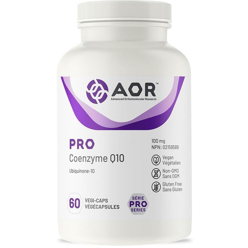 AOR Pro CoEnzyme Q10 100mg, 60 Caps Supplements - Cardiovascular Health at Village Vitamin Store