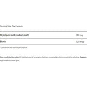 AOR R-Lipoic Acid 150mg 90 Capsules Supplements at Village Vitamin Store