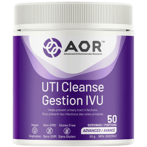 AOR UTI Cleanse Cranberry Juice Powder with D-Mannose 55 g 50 SERVINGS Supplements - Bladder & Kidney Health at Village Vitamin Store