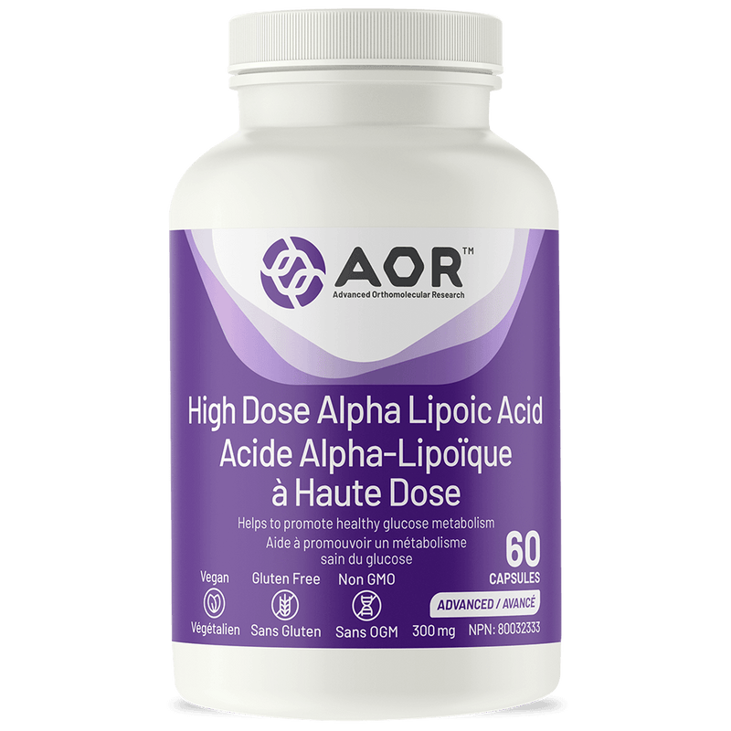 AOR High Dose Alpha Lipoic Acid 300mg 60 Capsules