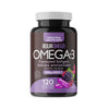 AquaOmega Omega-3 High DHA Omega-3 | Grape Flavoured Softgels 120 Soft Caps