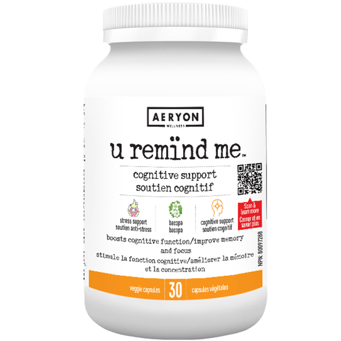 Aeryon Wellness U Remind Me 30 Veggie Caps Supplements - Cognitive Health at Village Vitamin Store