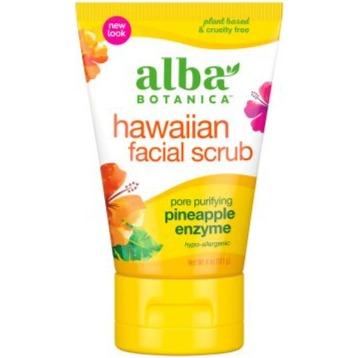 Alba Botanica Hawaiian Facial Scrub Pineapple Enzymes 113g Face Cleansers at Village Vitamin Store