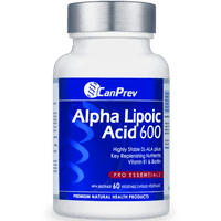 CanPrev Alpha Lipoic Acid 600mg 60 Veggie Caps