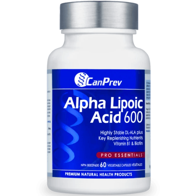 CanPrev Alpha Lipoic Acid 600mg 60 Veggie Caps