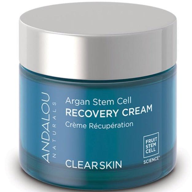 Andalou Naturals Clear Skin Recovery Cream Argan Stem Cell 50g Face Moisturizer at Village Vitamin Store