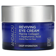Andalou Naturals, Reviving Eye Cream, Bio-Designed Collagen + Hyaluronic Acid, 0.45 fl oz (13 ml) Face Moisturizer at Village Vitamin Store