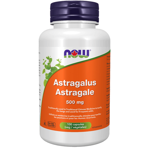 NOW Astragalus 500 mg Veg Capsules Supplements at Village Vitamin Store