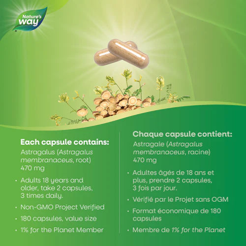 Nature's Way Astragulus 180Veggie Caps