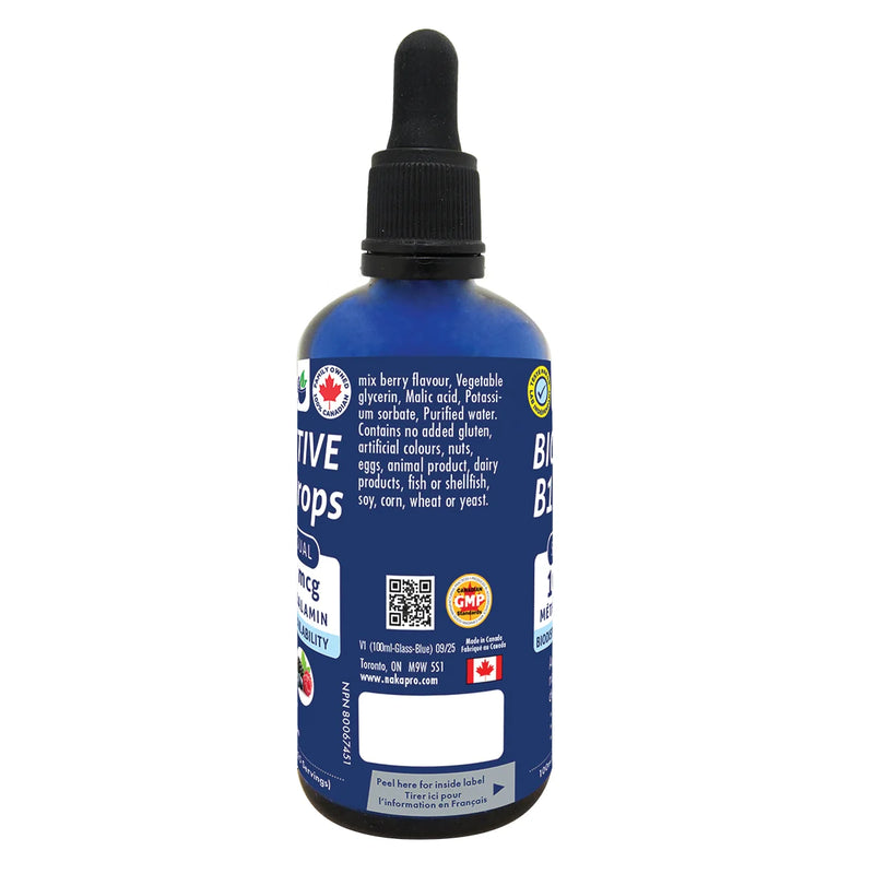 Naka Platinum B12 Sublingual Spray 1000mcg Berry 100mL