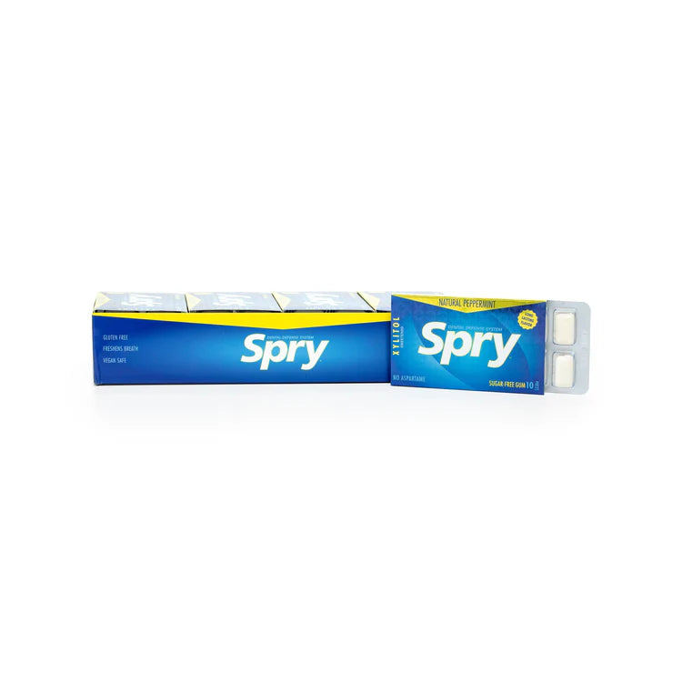 Spry Gum Natural Peppermint 10 Pieces