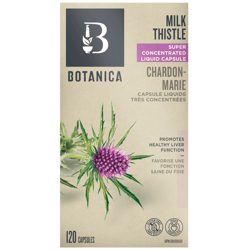 Botanica Milk Thistle 120 Capsules Supplements - Liver Care at Village Vitamin Store