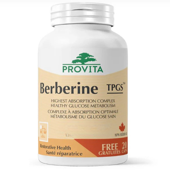 Free Gift: Provita Berberine TPGS 10 Vege Caps