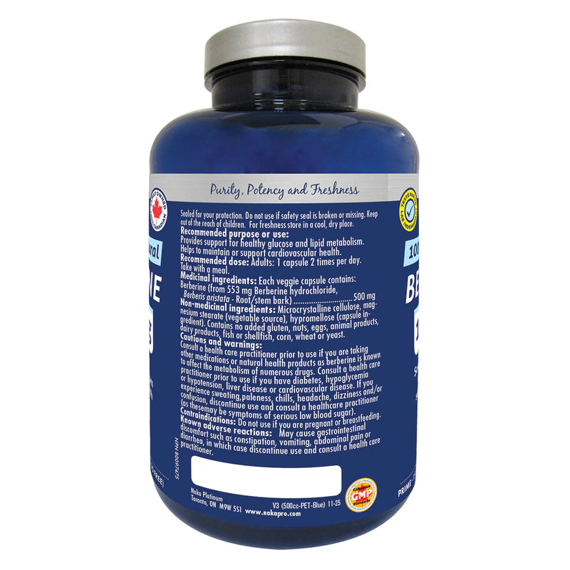 Naka Platinum - Berberine 1000mg per day - 150 Caps